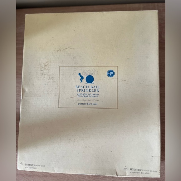 Pottery Barn Kids Beach Ball Sprinkler Reflected Beach Ball 35” High - Picture 2 of 7